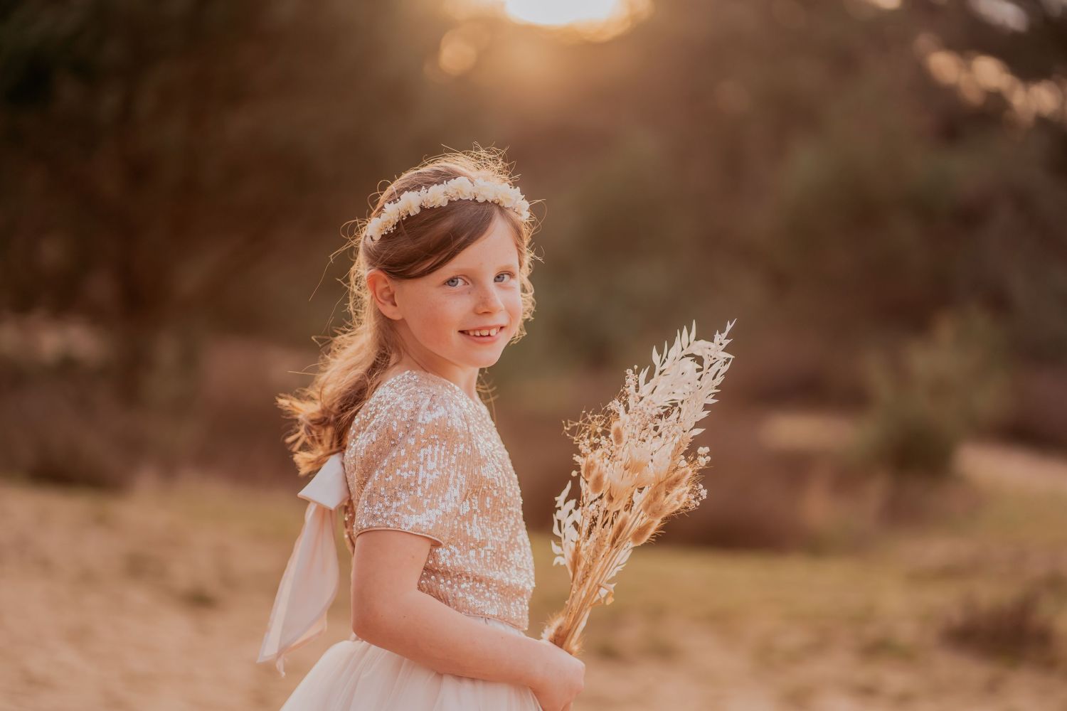 gouden uur fotoshoot communiefoto's tijdens gouden uur