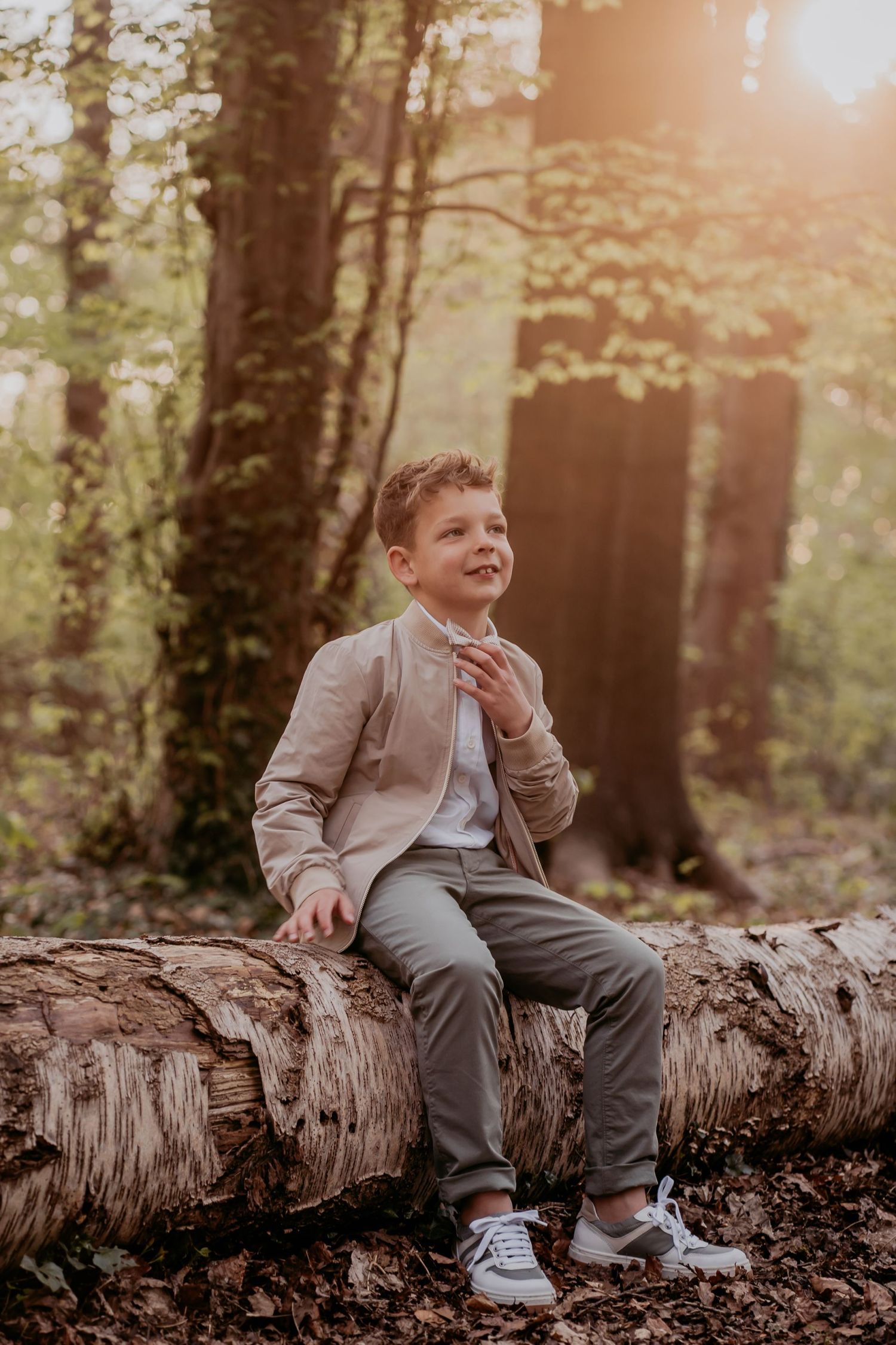 gouden uur fotoshoot communiefoto's tijdens gouden uur
