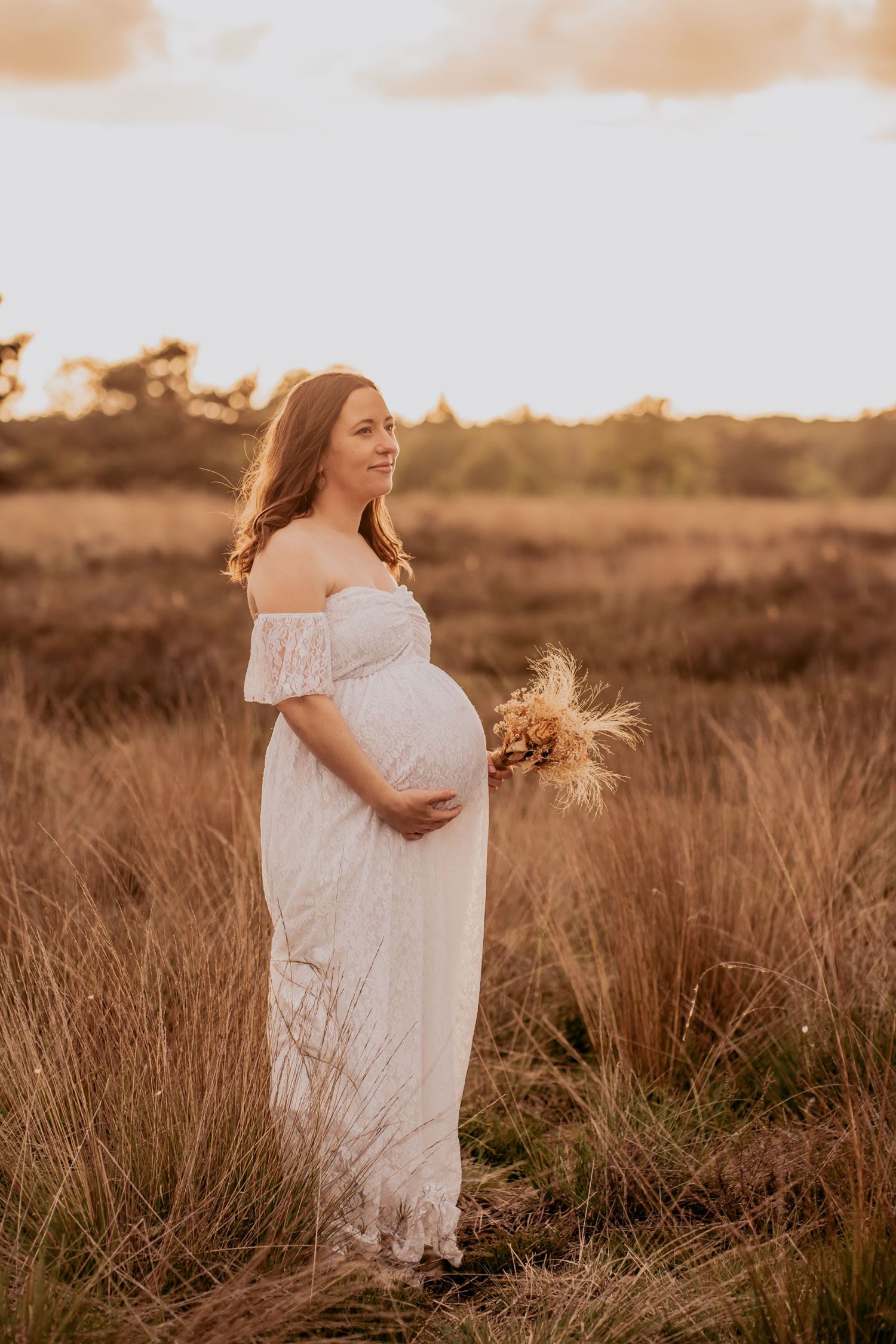 Golden hour fotoshoot in boho style door de fotograaf te Antwerpen.